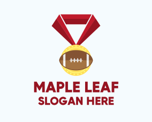 American Football Medal logo design