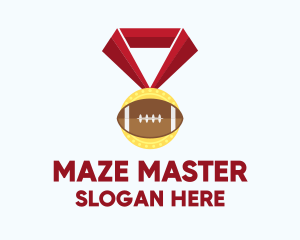 American Football Medal logo design