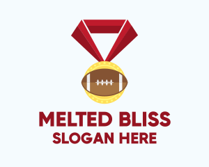 American Football Medal logo design