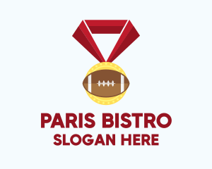 American Football Medal logo design