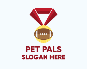 American Football Medal logo design