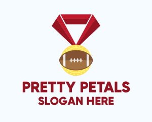 American Football Medal logo design