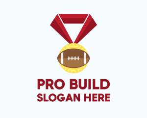 American Football Medal logo design