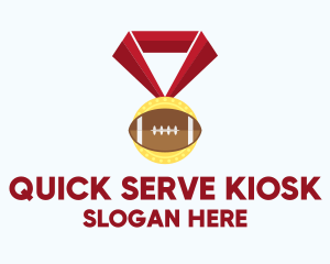 American Football Medal logo design