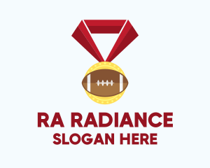 American Football Medal logo design