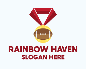 American Football Medal logo design