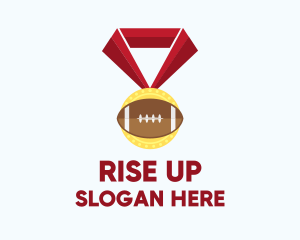 American Football Medal logo design