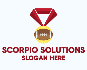 American Football Medal logo design