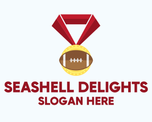 American Football Medal logo design