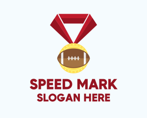 American Football Medal logo design