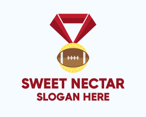 American Football Medal logo design