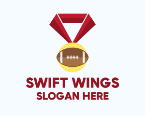 American Football Medal logo design