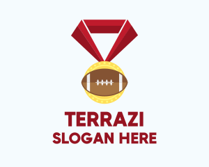 American Football Medal logo design