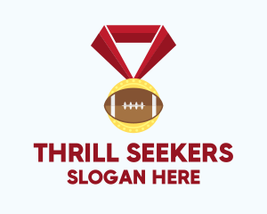 American Football Medal logo design