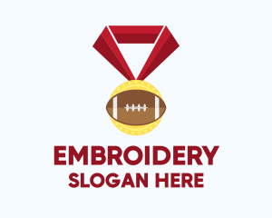 American Football Medal logo design