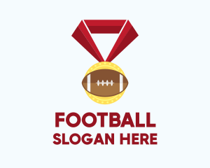 American Football Medal logo design
