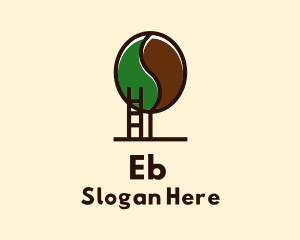 Coffee - Bean Tree Ladder logo design