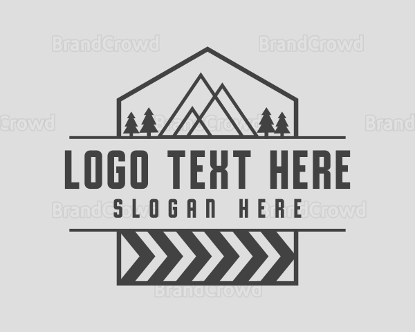 Travel Mountain Hiking Logo