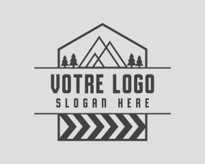 Travel Mountain Hiking Logo