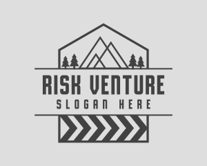 Travel Mountain Hiking logo design