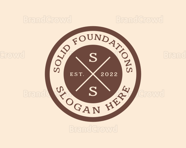 Hipster Business Badge Logo