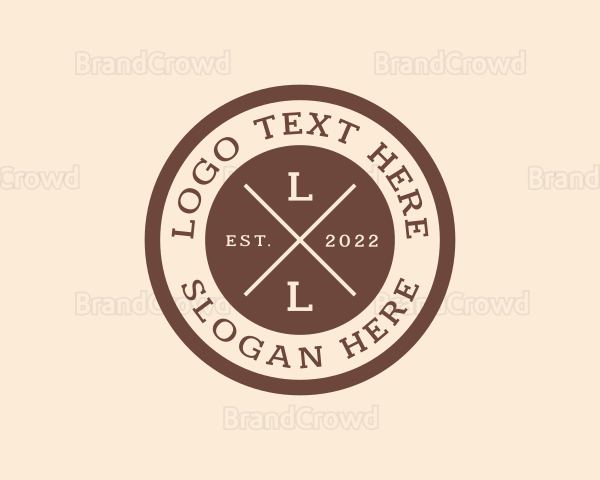 Hipster Business Badge Logo