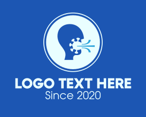 Coughing - Viral Infection Transmission logo design