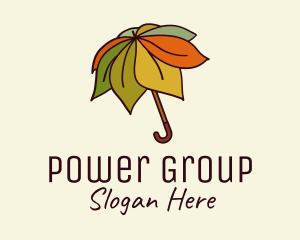 Autumn Leaf Umbrella  Logo