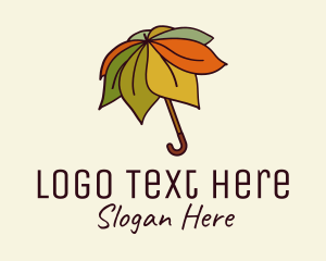 Autumn Leaf Umbrella  Logo