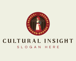 Traditional Greek Dancer logo design