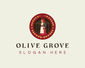 Traditional Greek Dancer logo design