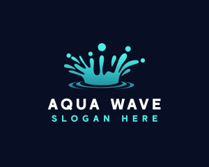 Water Aqua Splash logo design