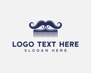 Mustache Grooming Comb Logo