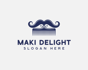 Mustache Grooming Comb Logo