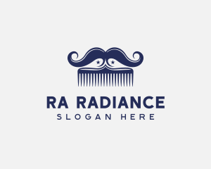 Mustache Grooming Comb Logo