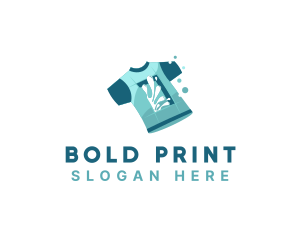 Shirt Paint Print logo design