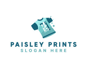 Shirt Paint Print logo design