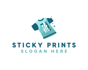 Shirt Paint Print logo design