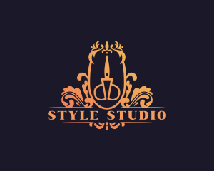 Ornamental Salon Hairdresser logo design