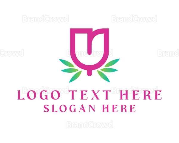 Tulip Letter U Logo