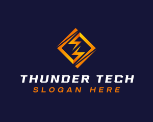 Thunder - Electric Thunder Bolt logo design