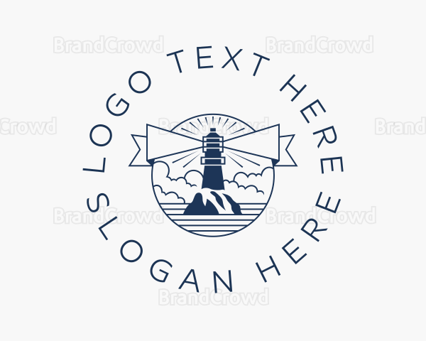 Nautical Lighthouse Landmark Logo