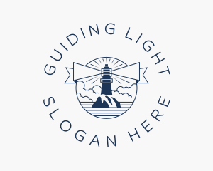 Nautical Lighthouse Landmark  logo design