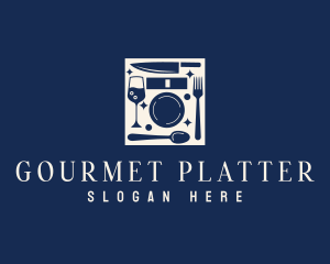 Gourmet Restaurant Utensils logo design