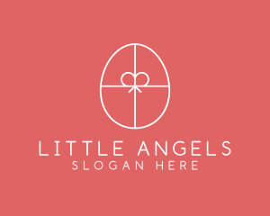 Egg Ribbon Gift logo design