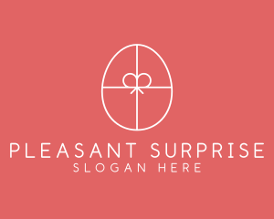 Surprise - Egg Ribbon Gift logo design