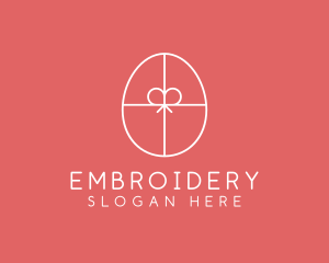 Egg Ribbon Gift logo design