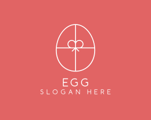 Egg Ribbon Gift logo design