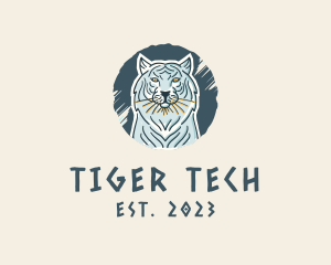 Tiger Beast Animal logo design