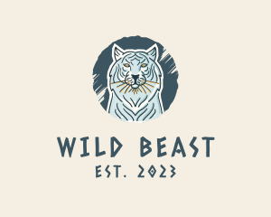 Tiger Beast Animal logo design